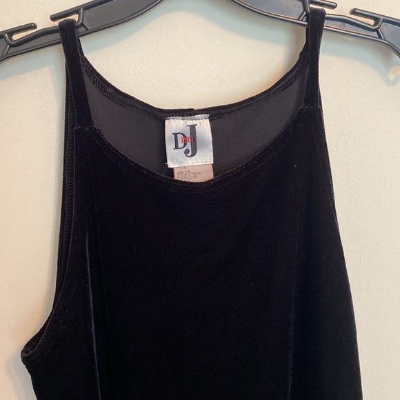 Vintage DJ Int’l Velvet Dress - Black - Small - Picture 3 of 4